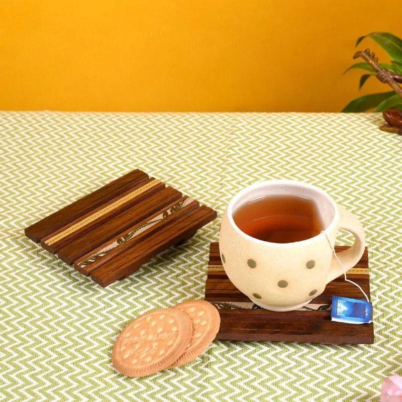 Wood Gala Coaster - Set Of Two media 1
