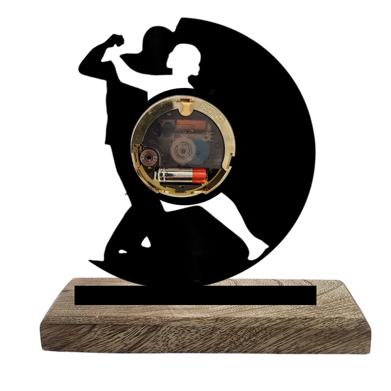 Dancers Analog Table Clock media 3