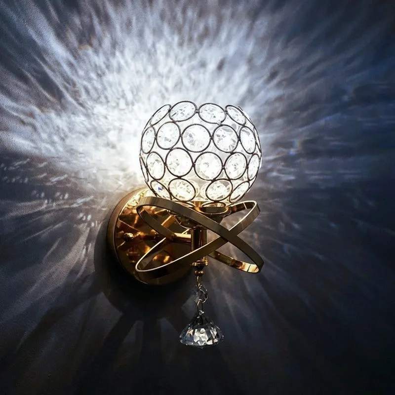 Crystaluxe Aluminium And Glass Wall Lamp media 7