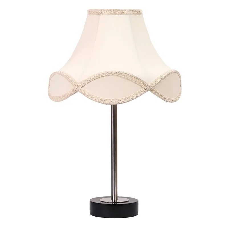 Valencia Arc Rodin Wooden Table Lamp - OffWhite,Silver,Black media 4