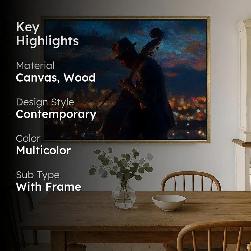 City Serenade Canvas Wall Painting With Frame media 2