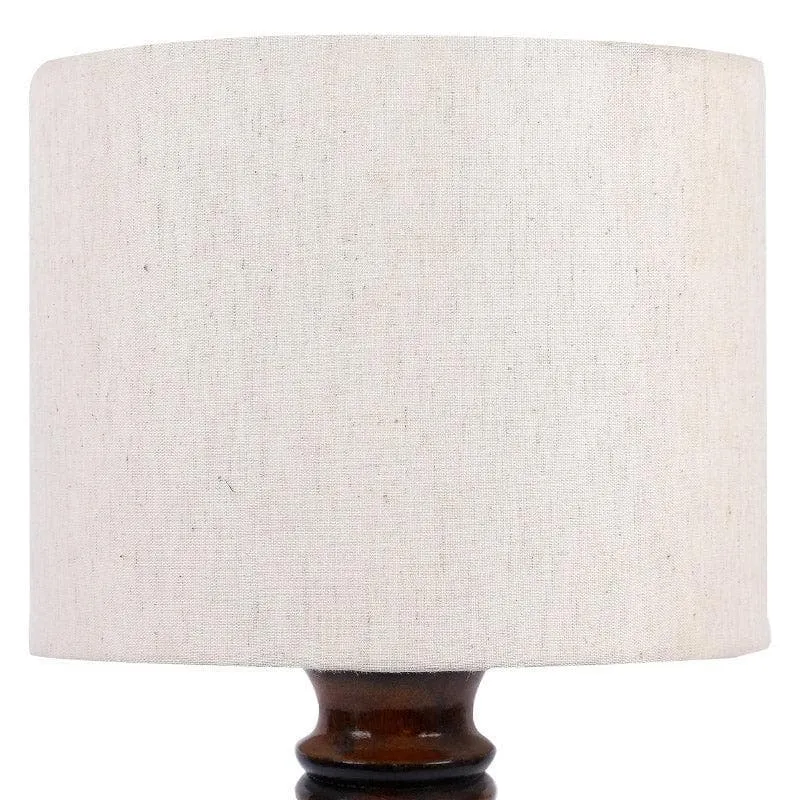 Urbane Gilmore Fabric Table Lamp - White media 5