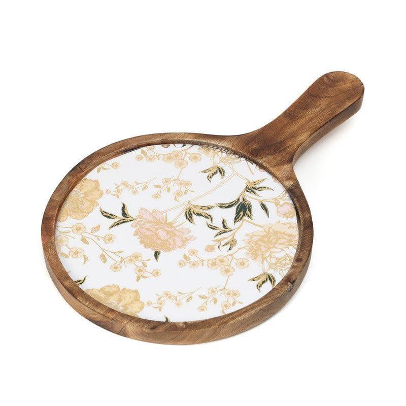 Dupree Floral Wood Pizza Platter media 4