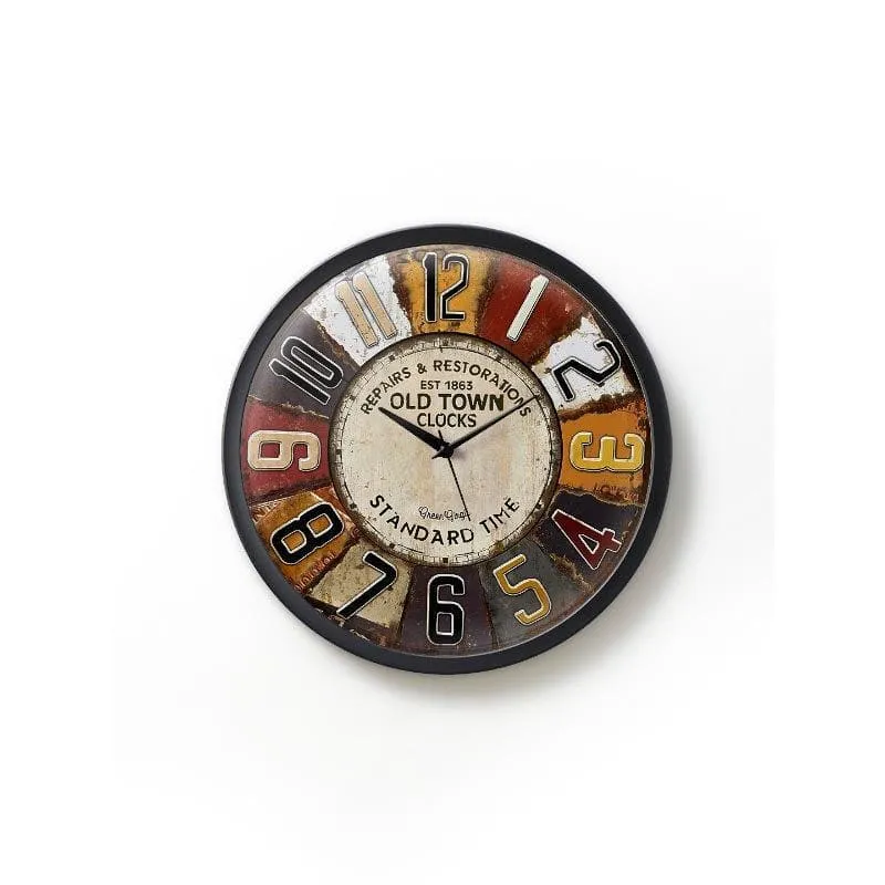 Vintagey Pop Art Wall Clock media 3