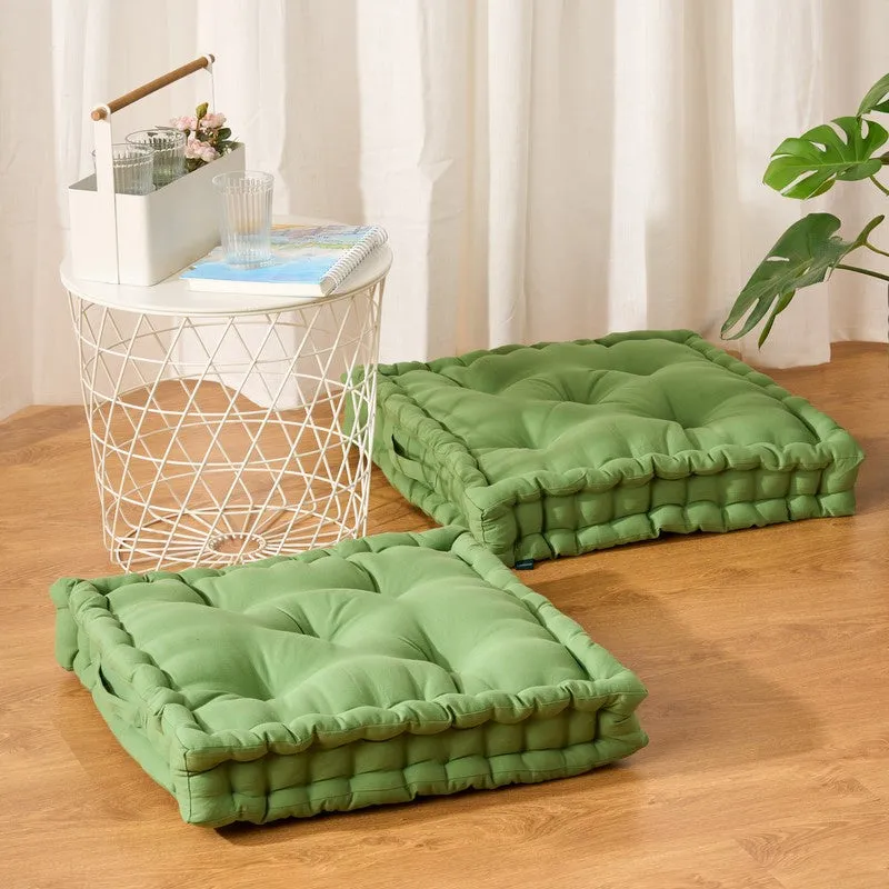 Marlon Floor Cushion (Green) - Set Of Two media 3