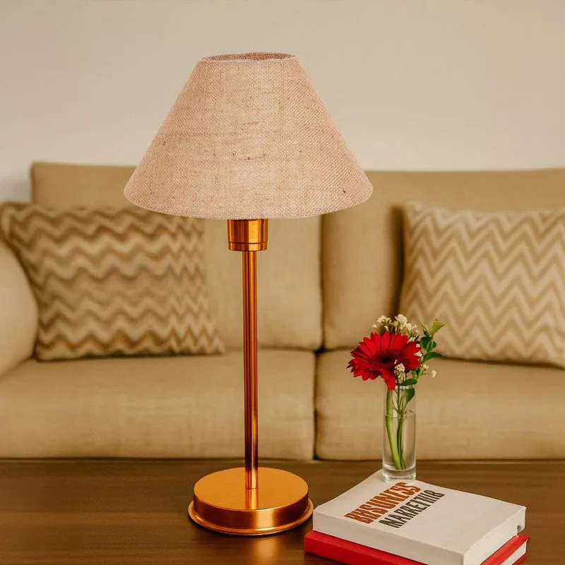Kavira Vexo Metal Table Lamp - Beige media 4