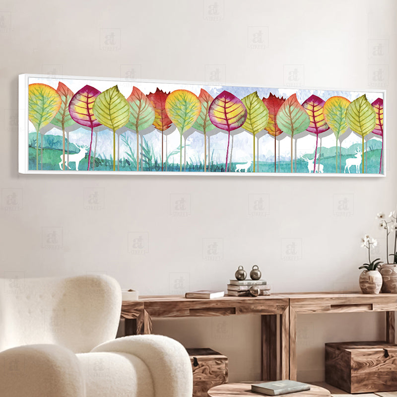 Leaves Of Color Canvas Wall Art