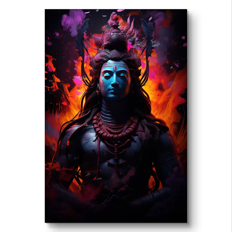 Siva In Trance Wall Painting media 3