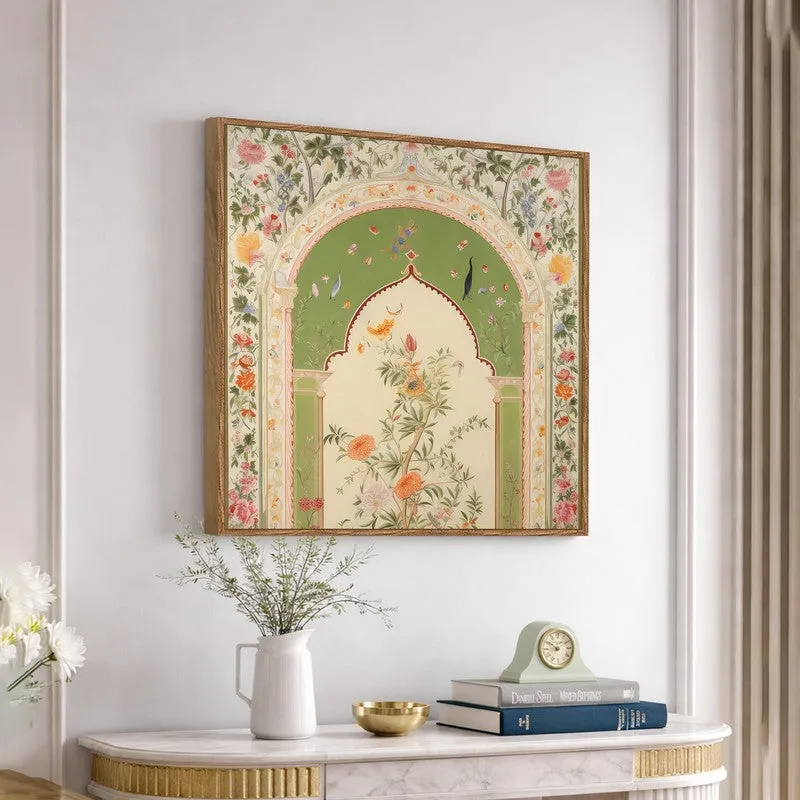 Cultural Curve Canvas Wall Art With Frame media 5