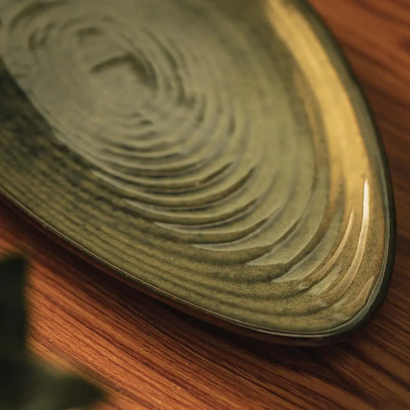 Elmina Oyster Handmade Ceramic Platter media 4