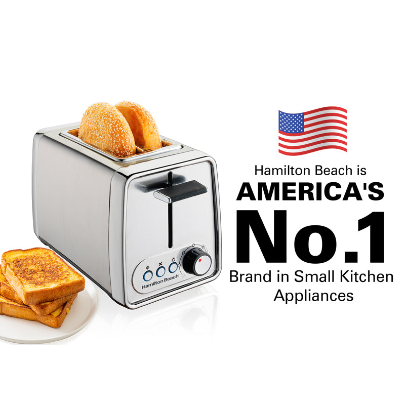 Hamilton Beach Wide Slot Toaster (Silver) - 925 W media 8