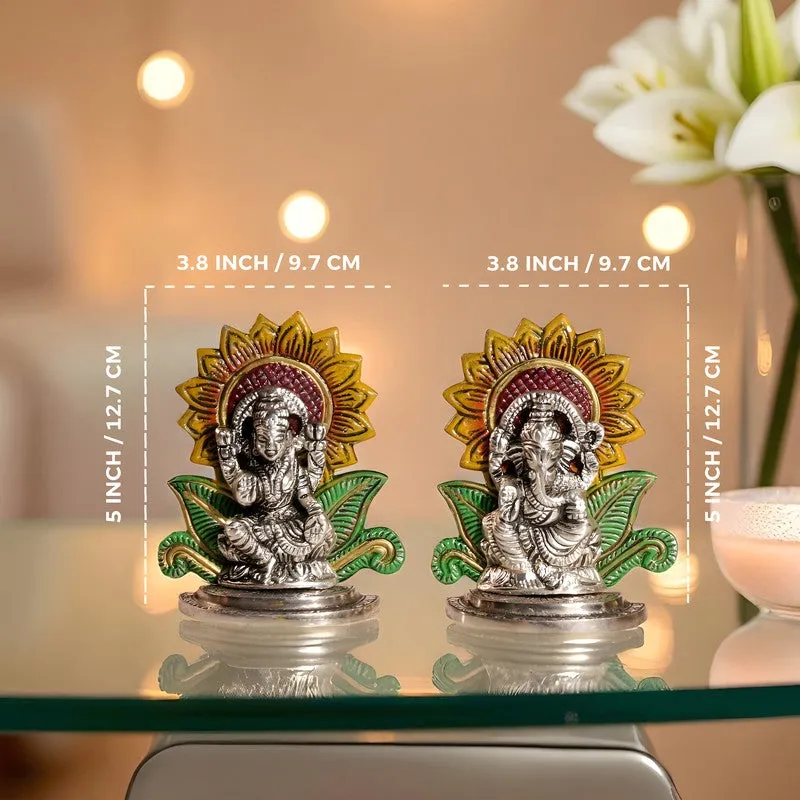 Sylvara Lakshmi Ganesh Idols & Sets - Set Of Two media 7