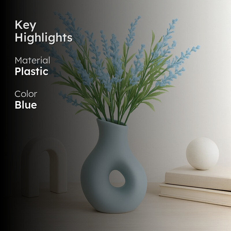 Everbloom Petals (Blue) Elegant Faux Flowers - Set Of Two media 2