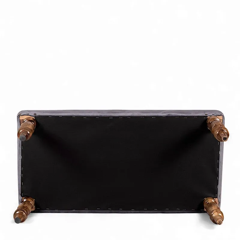 Dunex Sheesham Wooden Bench - Grey media 6