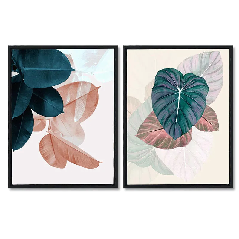 Watercolor Leaves Wall Art - Set Of Two media 4