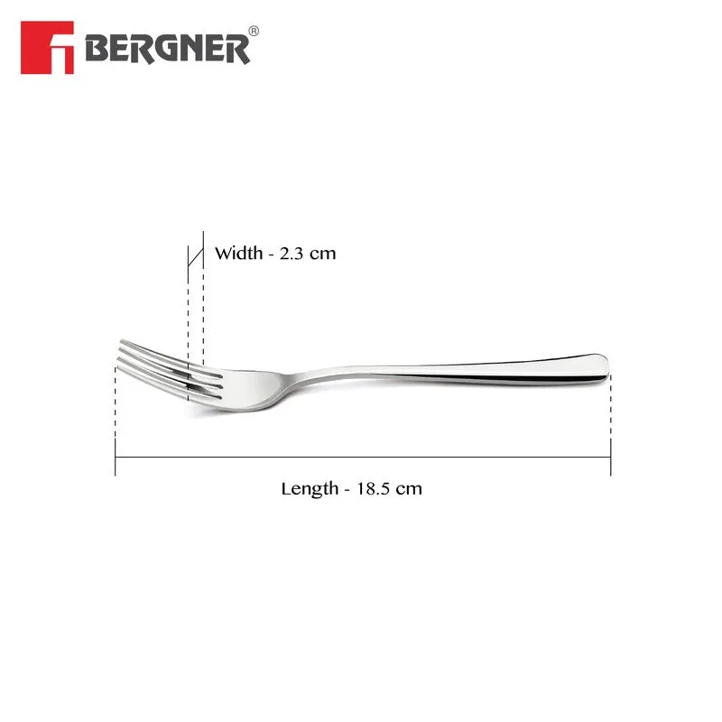 Lucia Stainless Steel Dinner Fork - Set of Six media 9