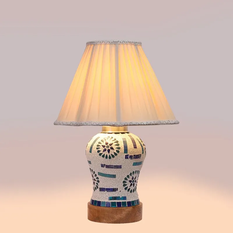 Sonara Pleated Wooden Table Lamp - Multicolor media 6