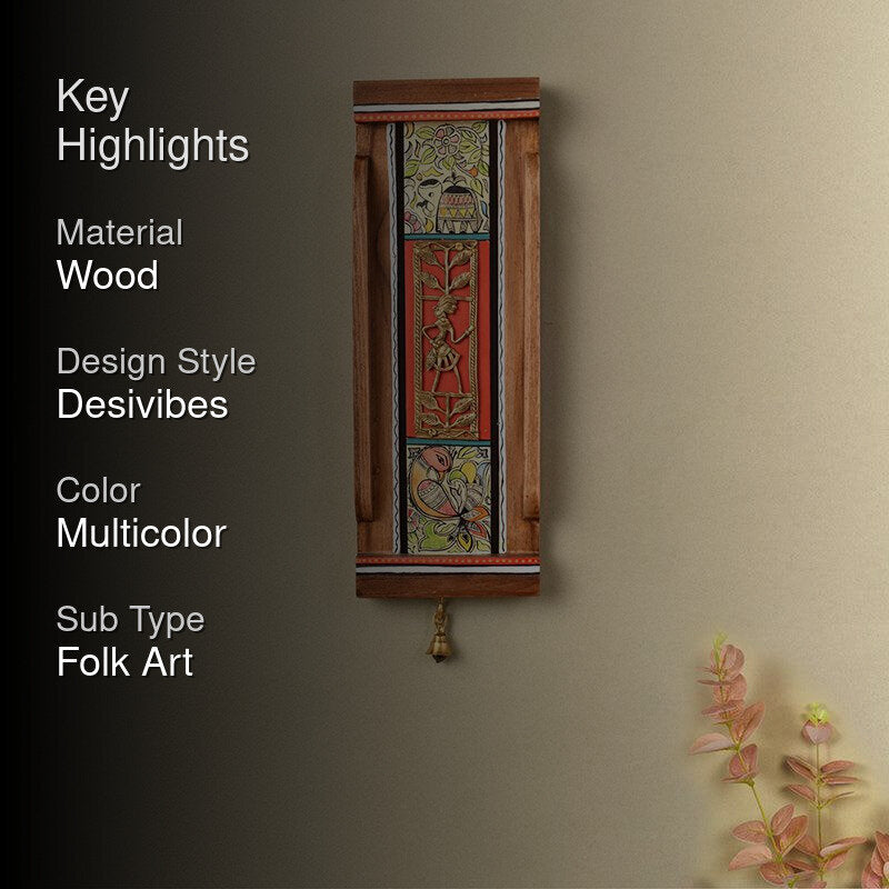 Mati Kala Wooden Wall Accent - Red media 2