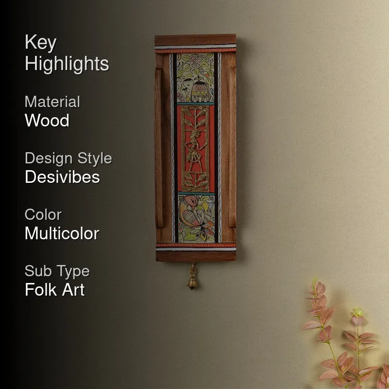 Mati Kala Wooden Wall Accent - Red media 2