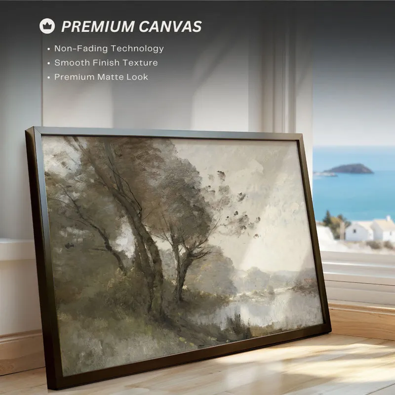 Ethereal Waters Wood Wall Art With Frame - Black media 4