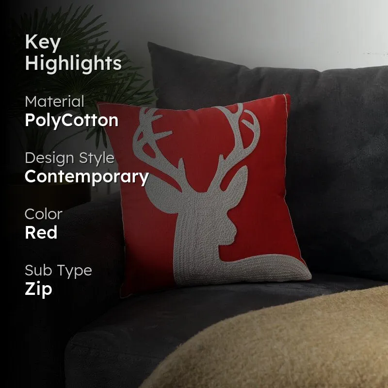 Deer Silhouette Cushion Cover media 2