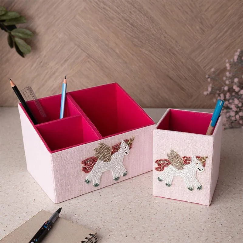 Magic Pony Stationary Holder (Unicorn Collection) - Set Of Two media 1