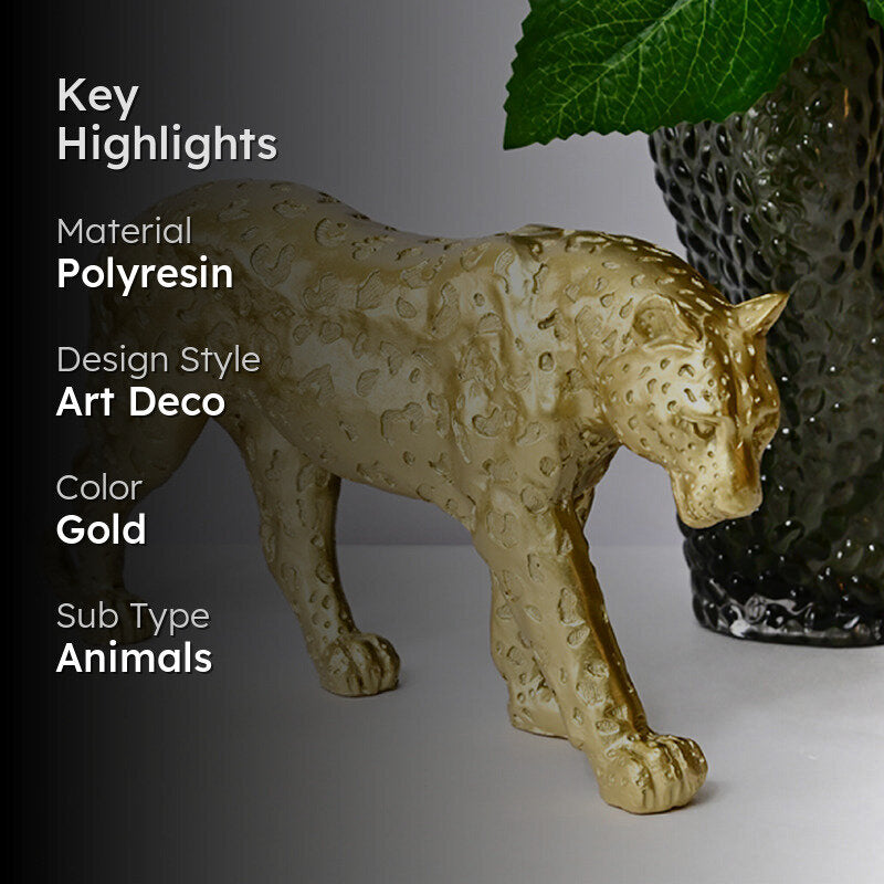 Foiled Leopard Showpiece media 2