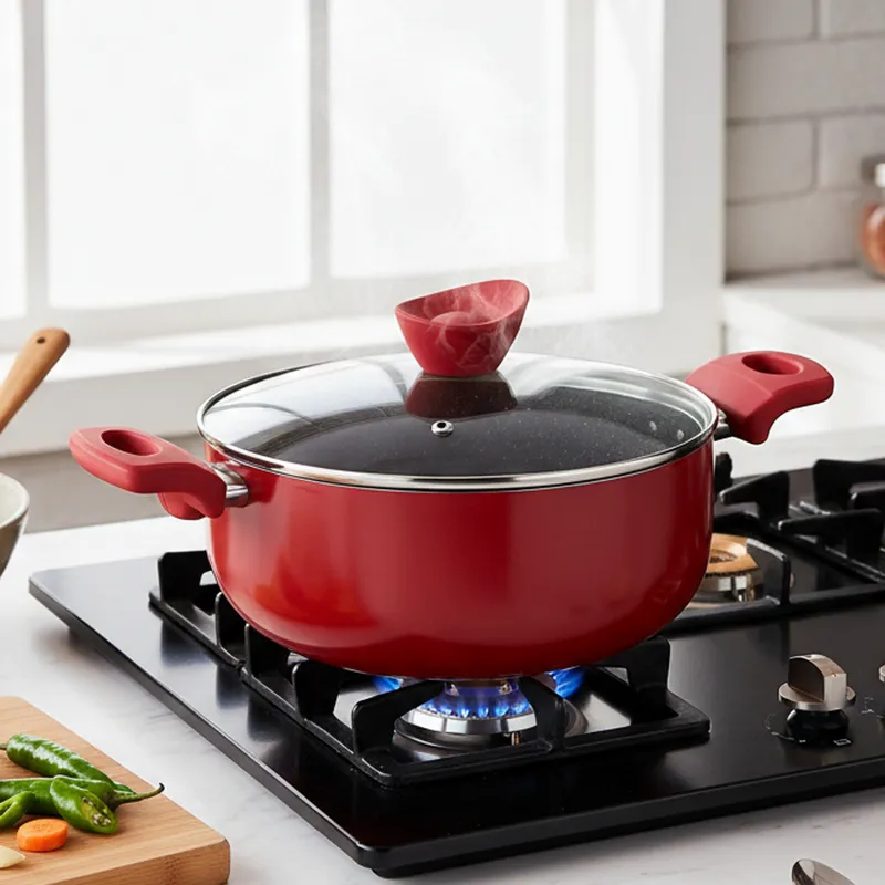 Bergner Aeris Induction Safe Non-Stick Cooking Pot With Lid (18 cm) - Two Piece Set media 1