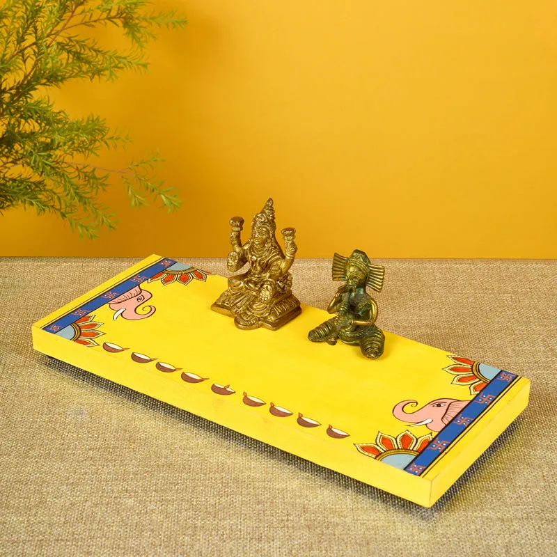 Gajendra Yellow Pooja Chowki media 1