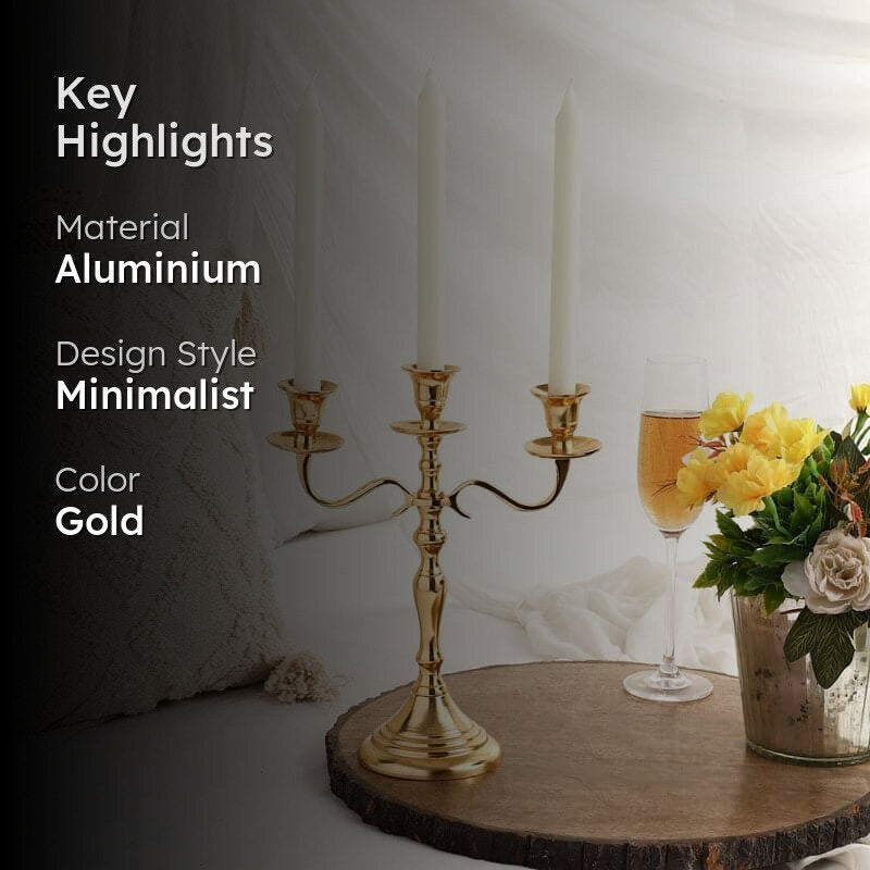 Emisa Candle Holder - Gold media 2