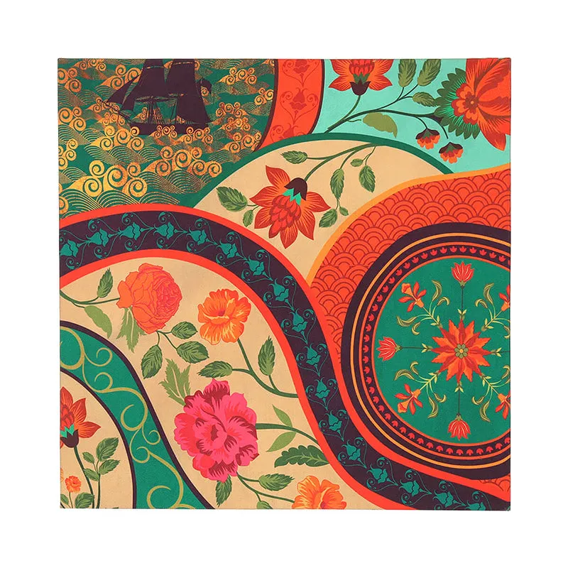 India Circus Ganesh Ethnica Canvas Wall Art - Set Of Three media 5