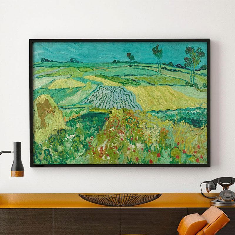 Garden Spring Canvas Wall Painting - Black Frame