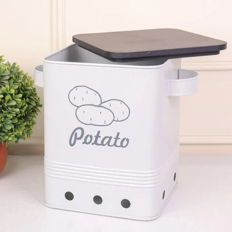 Ferrous Fun Potato Storage Box - Grey & Black media 3