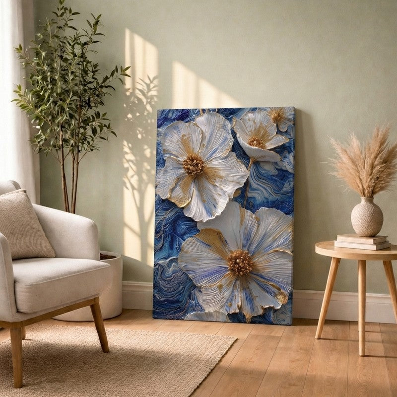 BlossomEdge Floral Canvas Wall Art