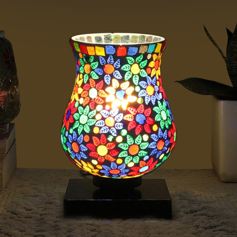 Lumiva Mosaic Glass Table Lamp - Multicolor