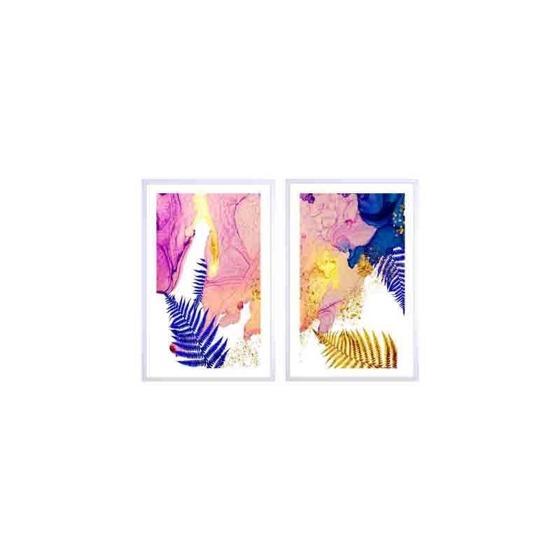 Kaleidoscopic Poly Canvas Wall Art - Set Of Two media 4