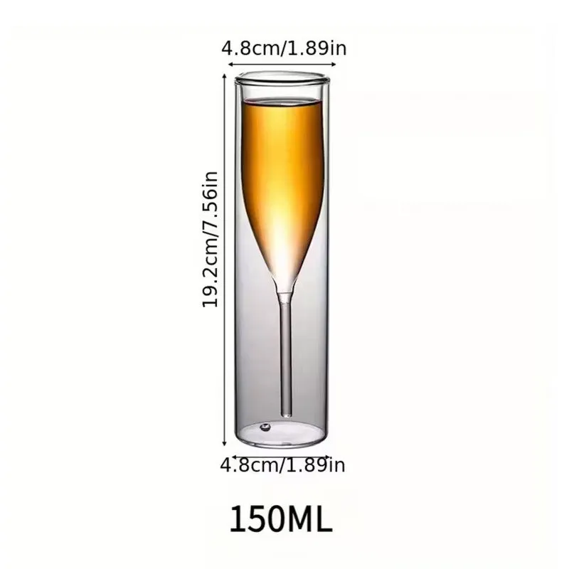 Crystal Toast Glass Wine & Champagne Glasses (150 mL Each) - Set Of Two media 9