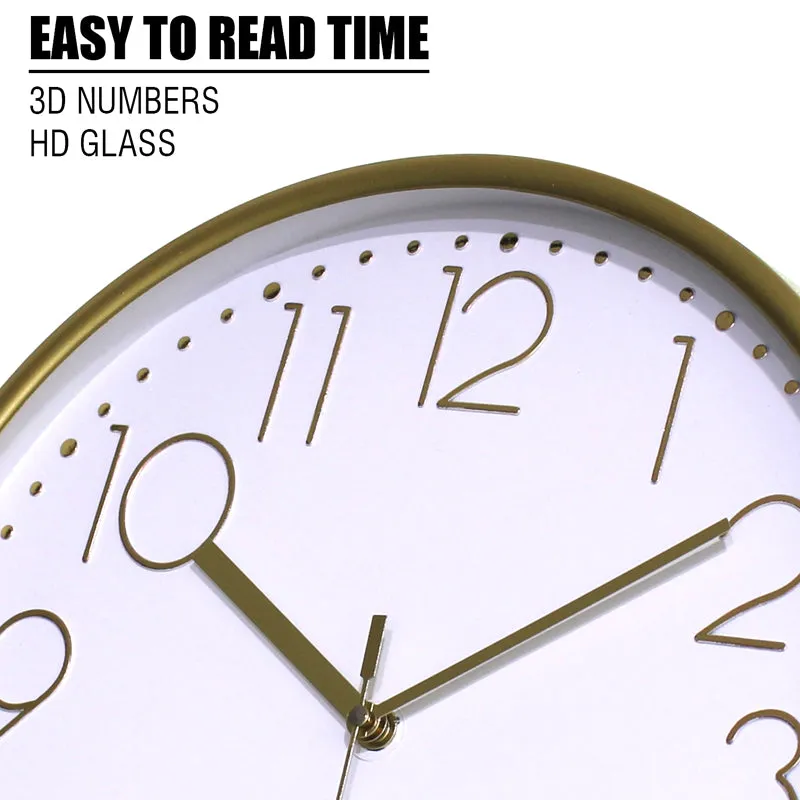 Close-up of the clock face with clear, easy-to-read numerals