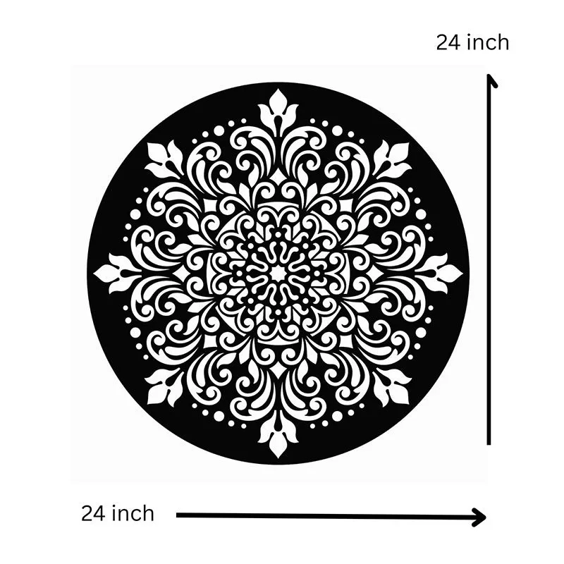 Aaga Mandala Black Iron Wall Accent media 6