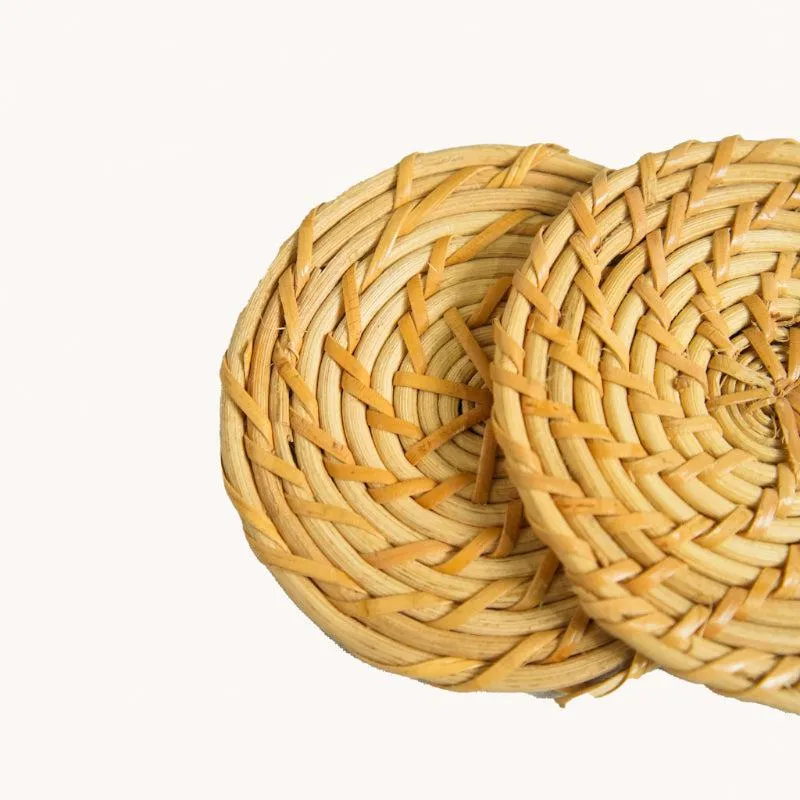 Vrita Rattan Coaster - Set Of Two media 4