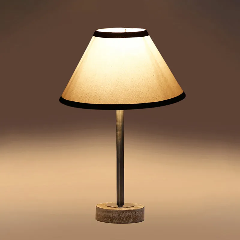 Cotin II Stripe Rodin Wooden Table Lamp - White,Silver media 6