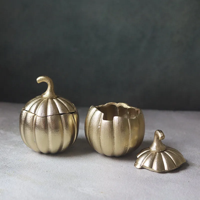 Auric Pumpkin Ceramic Jar - 400 mL media 3