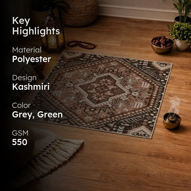 Iman Grace Prayer Mat (Brown) - 550 GSM media 2