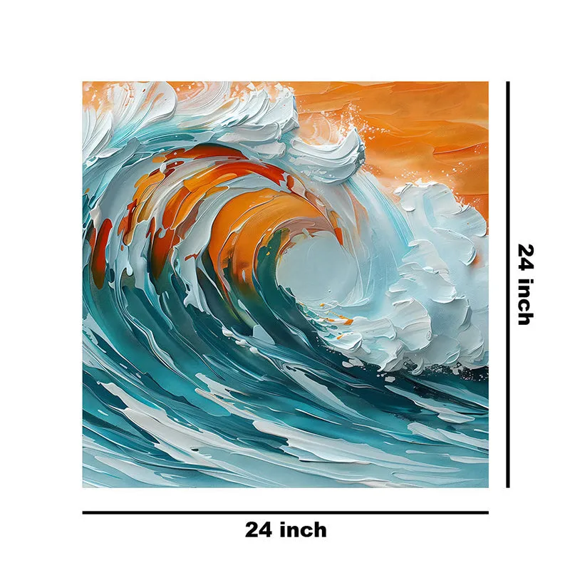 Ocean Waves Wall Painting media 8
