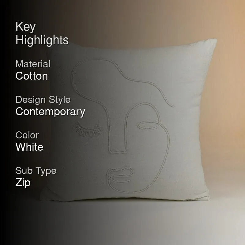 Femi Doodle Embroidered Cushion Cover media 2