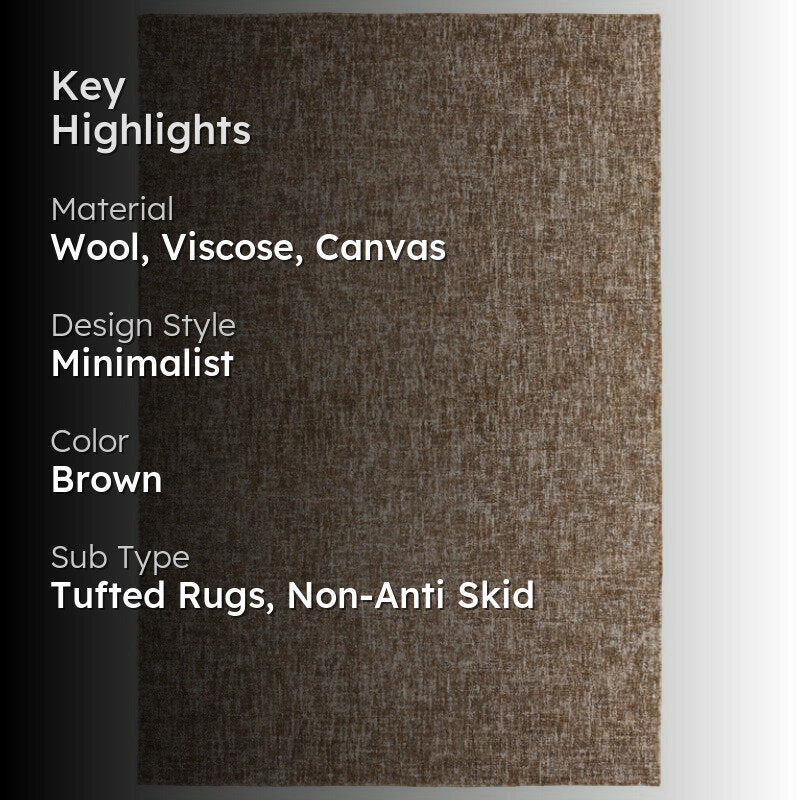 Osman Hand Tufted Wool Rug - Dark Brown media 2