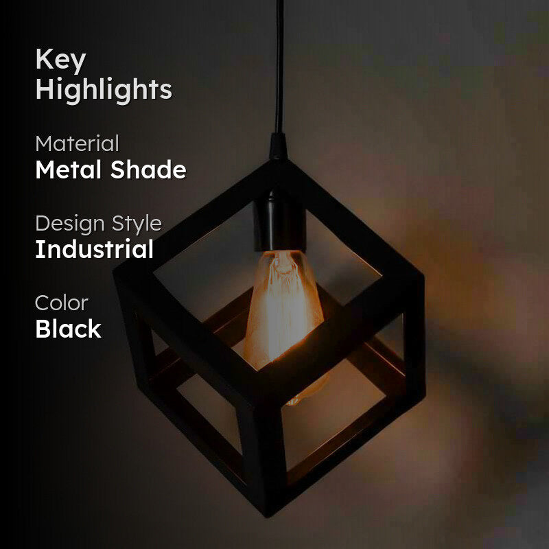Cube Metal Ceiling Lamp media 2