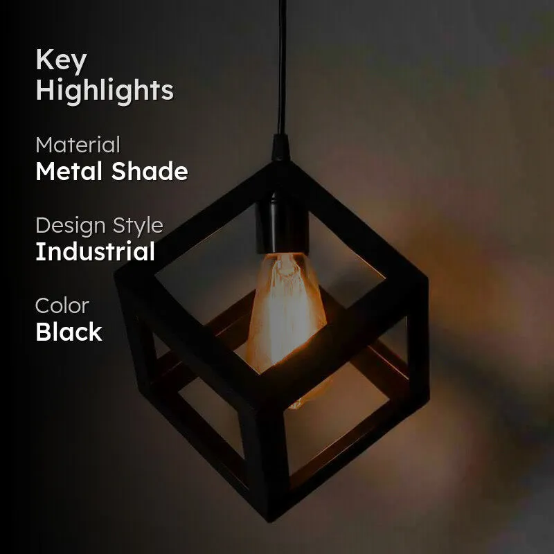 Cube Metal Ceiling Lamp media 2