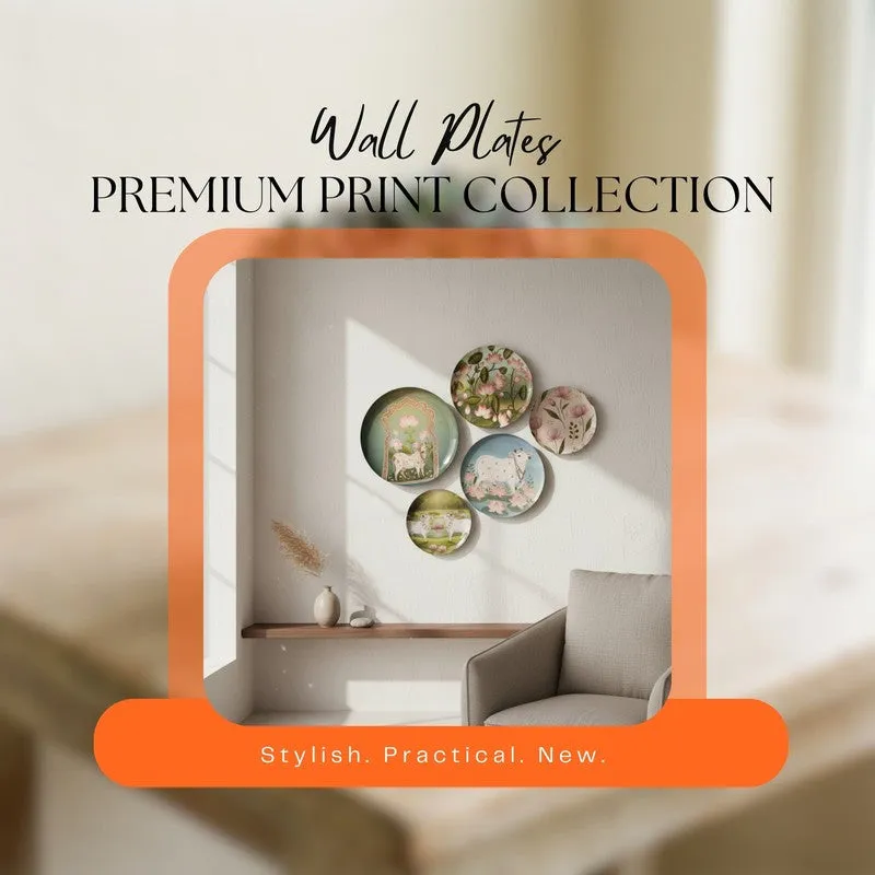 Kamdhenu Grace Wall Plates - Set of Five media 9