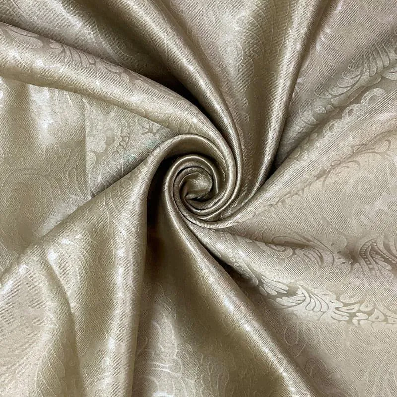 Swayam Kinaash Jacquard Curtain - Light Brown media 3